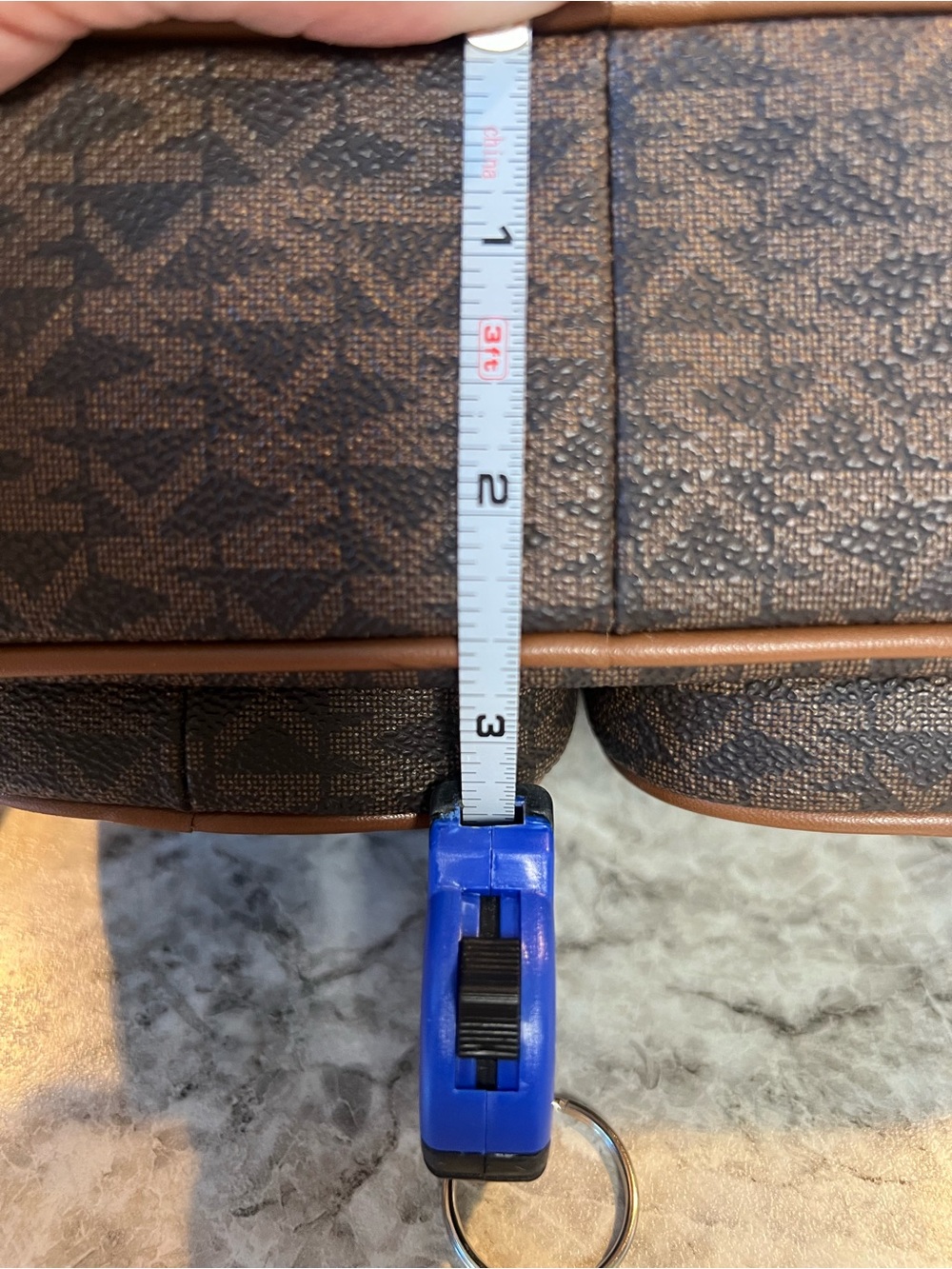 Michael Kors Brown Logo Belt Bag with Dual Front Pockets - Picture 5 of 7